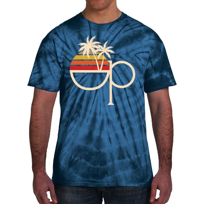 Vintage Retro OP Ocean Pacific Logo Tie-Dye T-Shirt