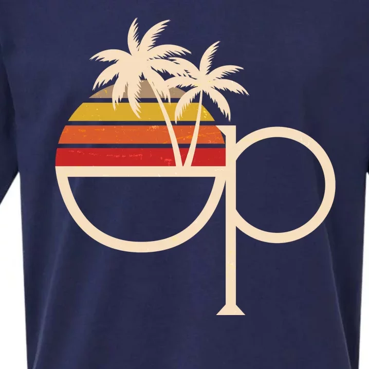 Vintage Retro OP Ocean Pacific Logo Sueded Cloud Jersey T-Shirt