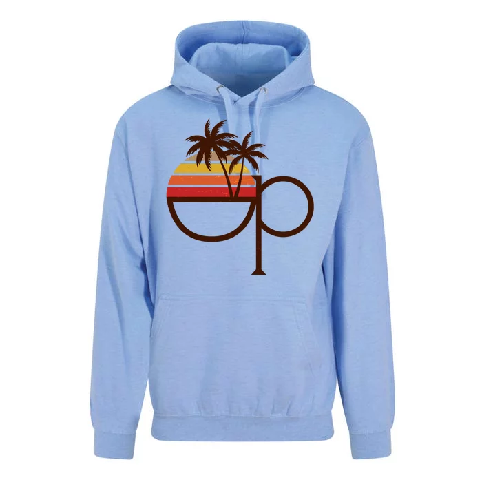 Vintage Retro OP Ocean Pacific Logo Unisex Surf Hoodie