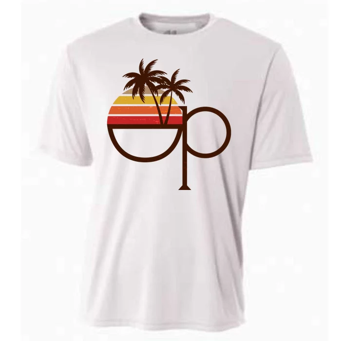 Vintage Retro OP Ocean Pacific Logo Cooling Performance Crew T-Shirt