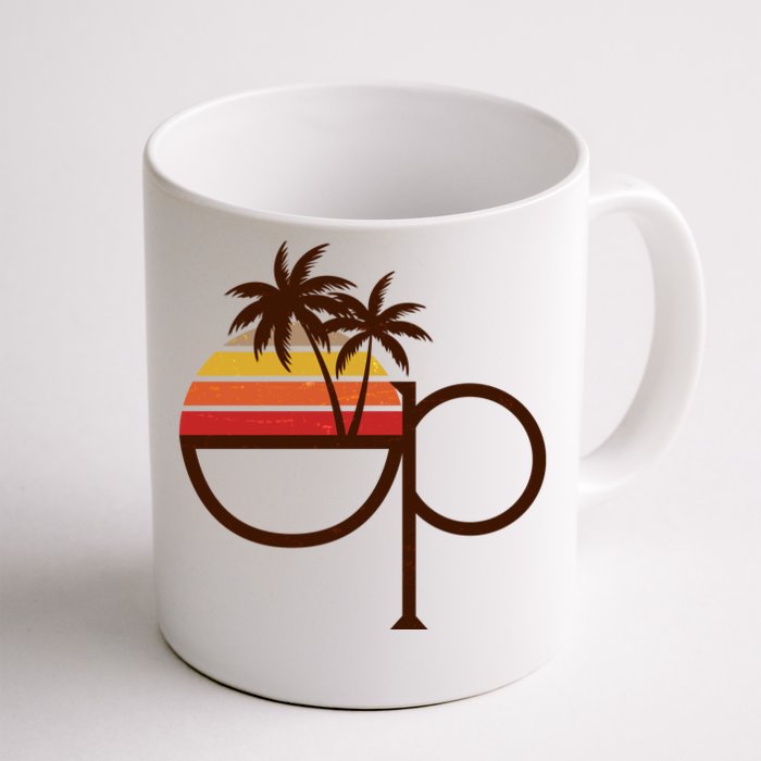 Vintage Retro OP Ocean Pacific Logo Front & Back Coffee Mug