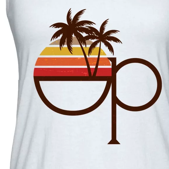 Vintage Retro OP Ocean Pacific Logo Ladies Essential Flowy Tank