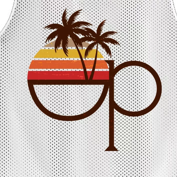 Vintage Retro OP Ocean Pacific Logo Mesh Reversible Basketball Jersey Tank