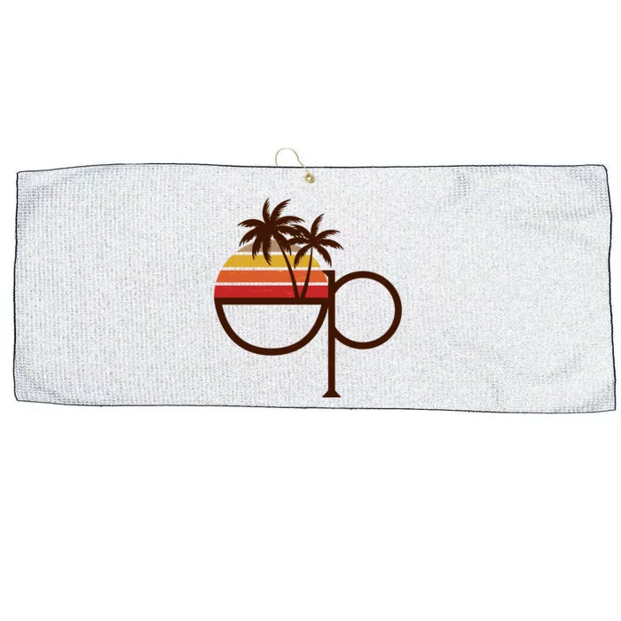 Vintage Retro OP Ocean Pacific Logo Large Microfiber Waffle Golf Towel