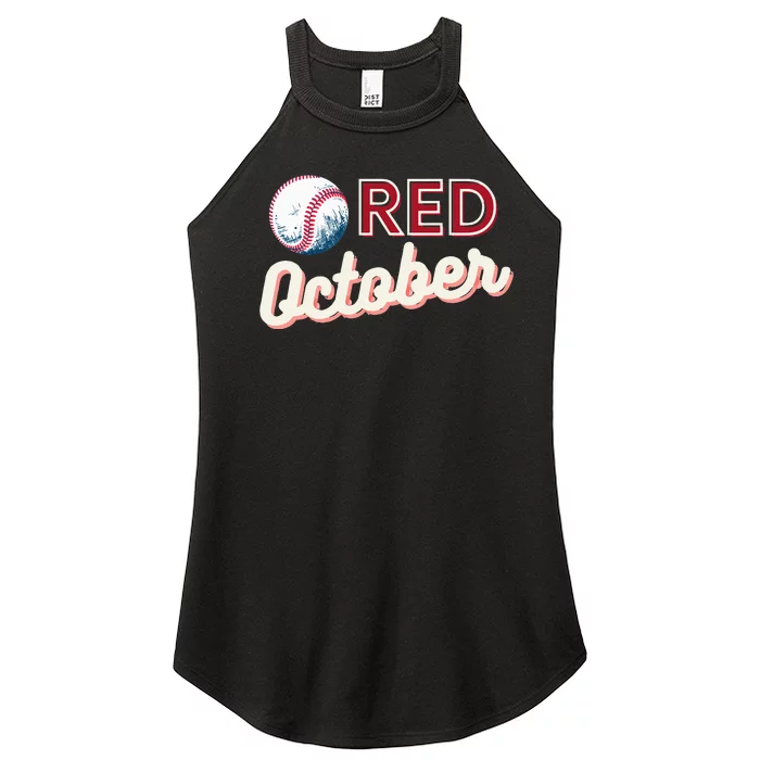 Vintage Red October Philly Philadelphia Baseball Women’s Perfect Tri Rocker Tank