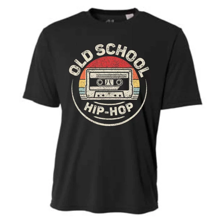 Vintage Retro Old School Hip Hop 80s 90s Cassette Music Cooling Performance Crew T-Shirt