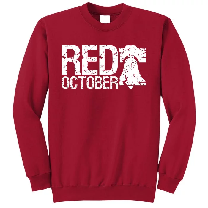 Vintage Red October Philadelphia Retro Tall Sweatshirt