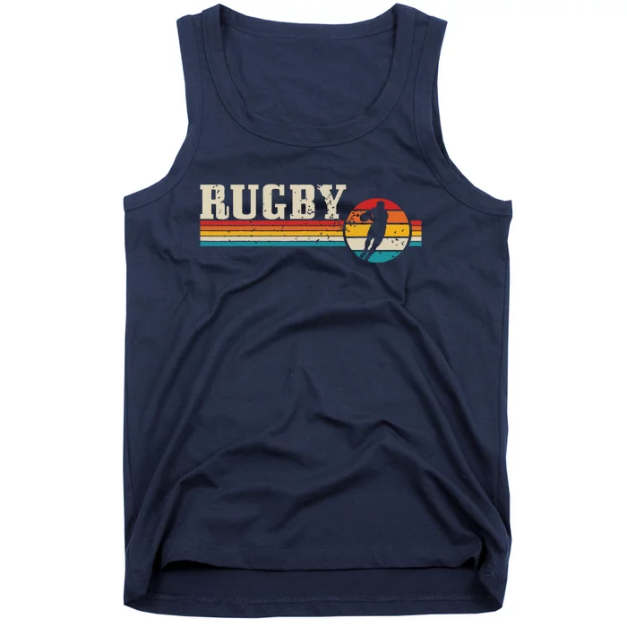 Vintage Rugby Player Sports Retro Men Boy Soccer Tank Top