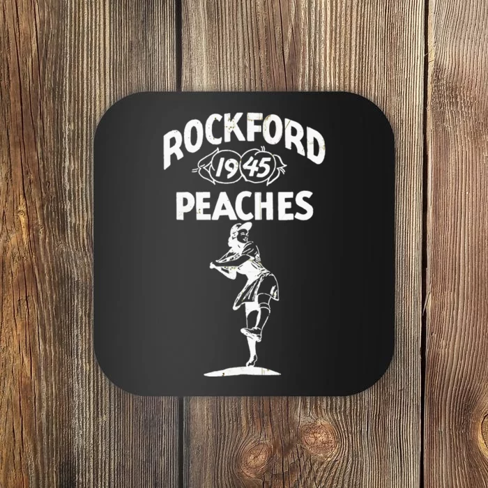 Vintage Rockford Peaches Promo Coaster