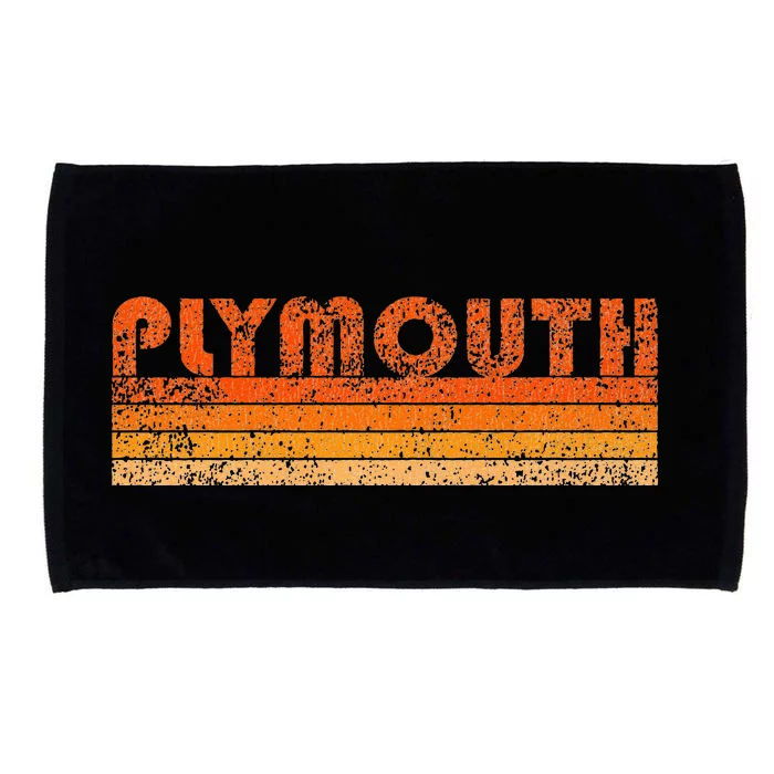 Vintage Retro Plymouth MA Microfiber Hand Towel