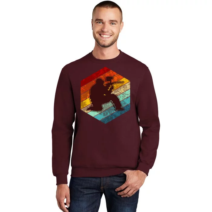 Vintage Retro Paintballer Tall Sweatshirt