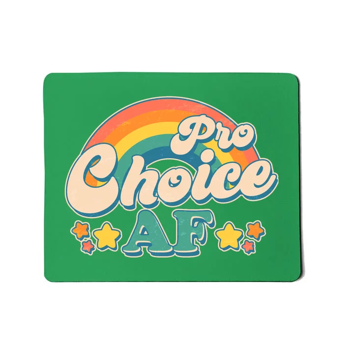 Vintage Retro Pro Choice AF Star Rainbow Mousepad