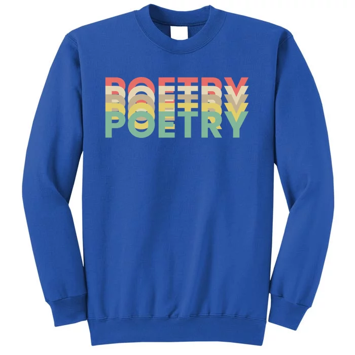 Vintage Retro Poetry Gift Tall Sweatshirt