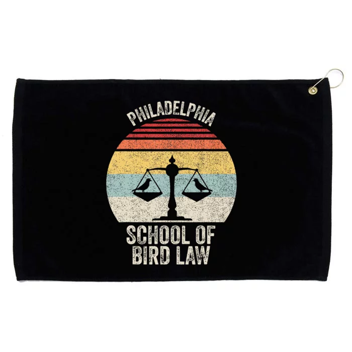 Vintage Retro Philadelphia School Of Bird Law Grommeted Golf Towel