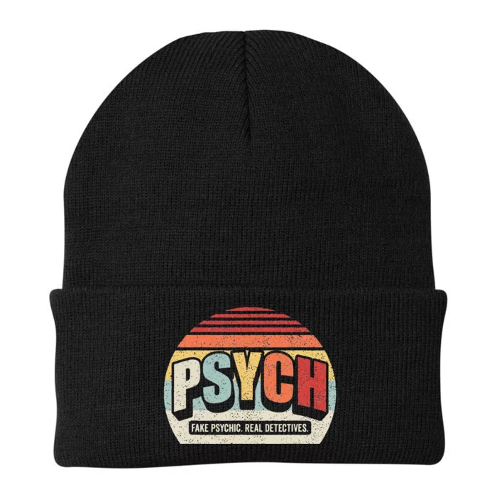 Vintage Retro Psych Fake Psychic. Real Detectives Knit Cap Winter Beanie