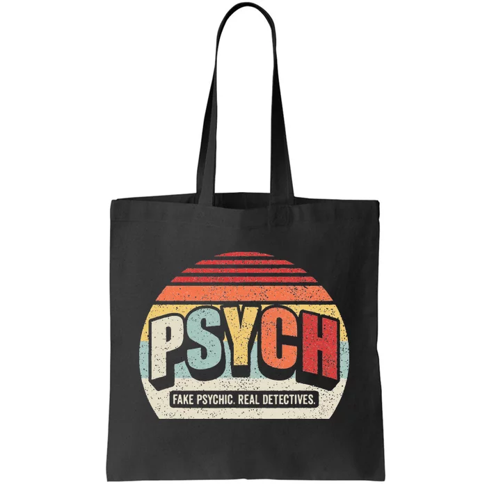 Vintage Retro Psych Fake Psychic. Real Detectives Tote Bag