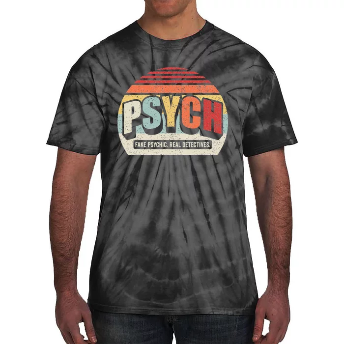 Vintage Retro Psych Fake Psychic. Real Detectives Tie-Dye T-Shirt