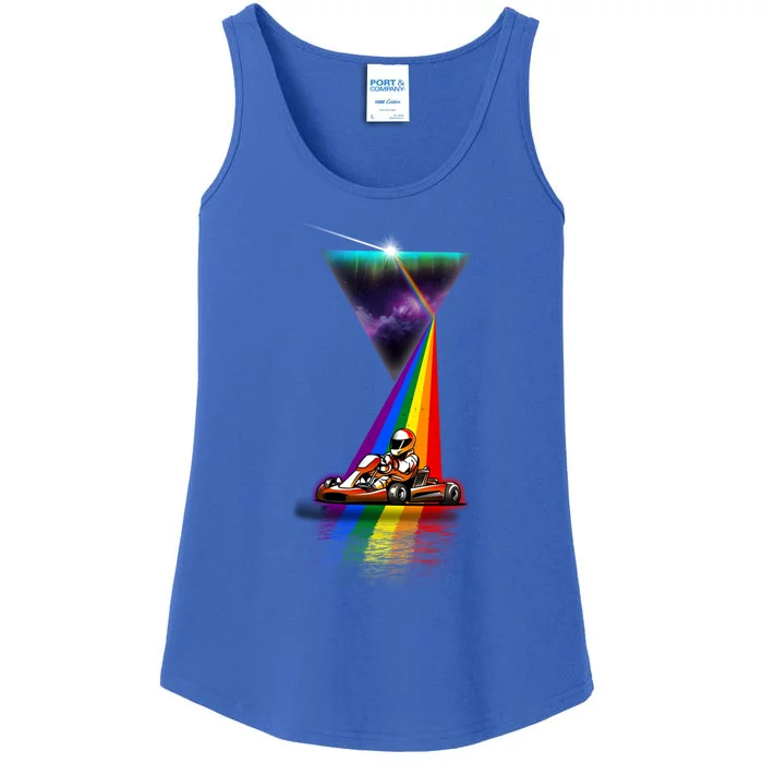 Vintage Retro Prism Kart Racing Cool Gift Ladies Essential Tank