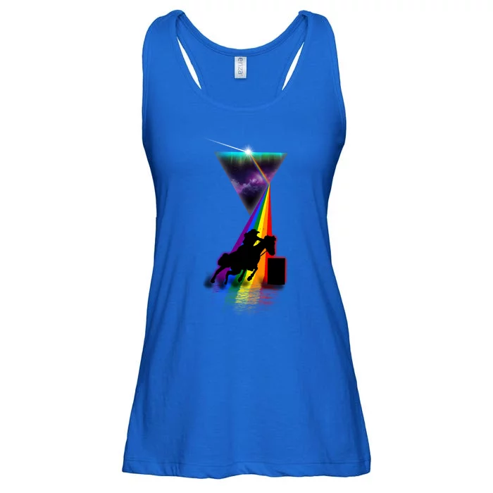 Vintage Retro Prism Barrel Racing Great Gift Ladies Essential Flowy Tank