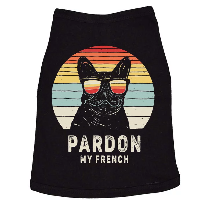 Vintage Retro Pardon My French Frenchie Bulldog Dog Doggie Tank