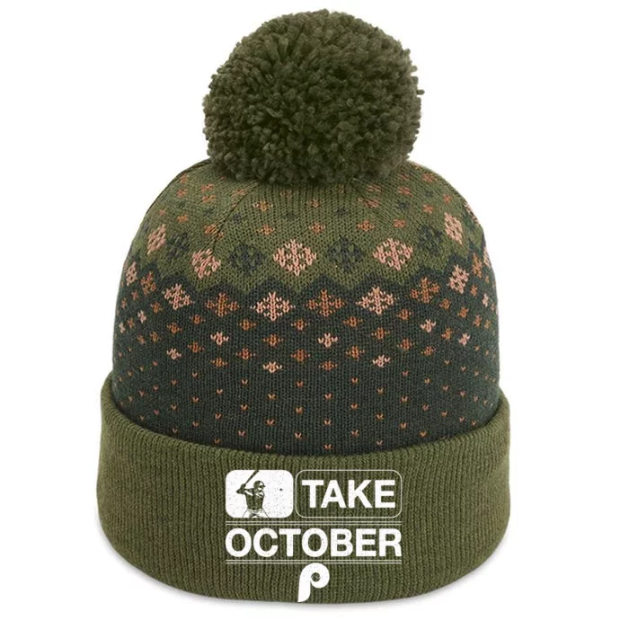 Vintage Retro P.hilly Take October P.hiladelphia The Baniff Cuffed Pom Beanie