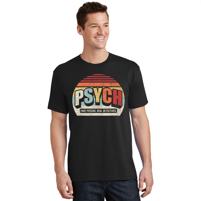 Vintage Retro Psych Fake Psychic. Real Detectives T-Shirt