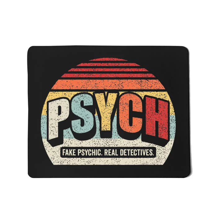 Vintage Retro Psych Fake Psychic. Real Detectives Mousepad