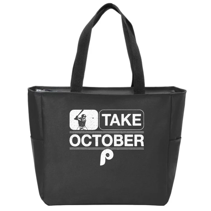 Vintage Retro Philly Take October Philadelphia Zip Tote Bag