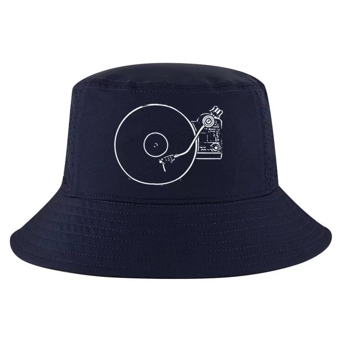 Vinyl Record Player Sketch Drawing Gift Cool Comfort Performance Bucket Hat