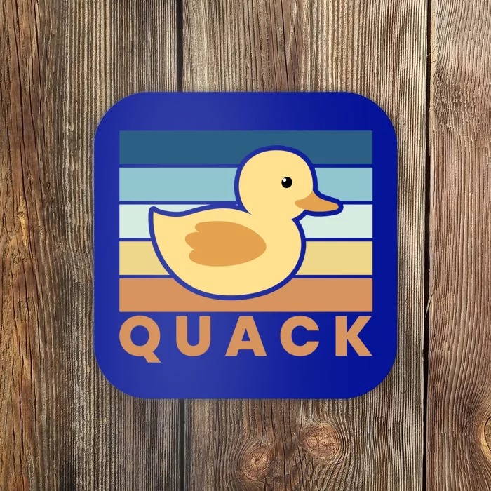 Vintage Retro Quack Rubber Duck Gift Coaster