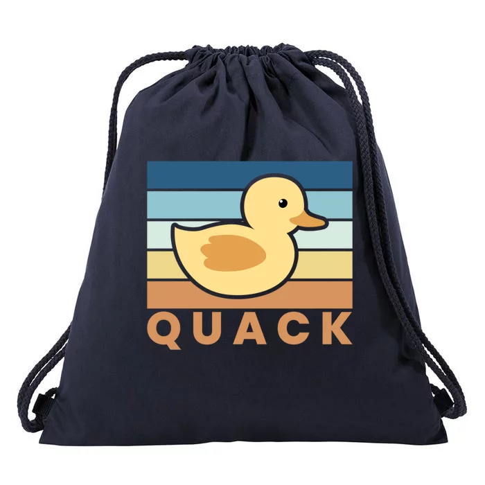 Vintage Retro Quack Rubber Duck Gift Drawstring Bag