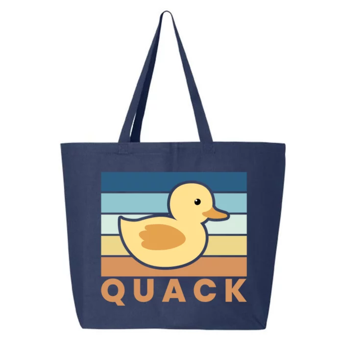 Vintage Retro Quack Rubber Duck Gift 25L Jumbo Tote