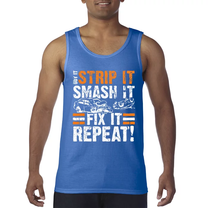 Vintage Racing Quote Demolition Derby Gift Tank Top