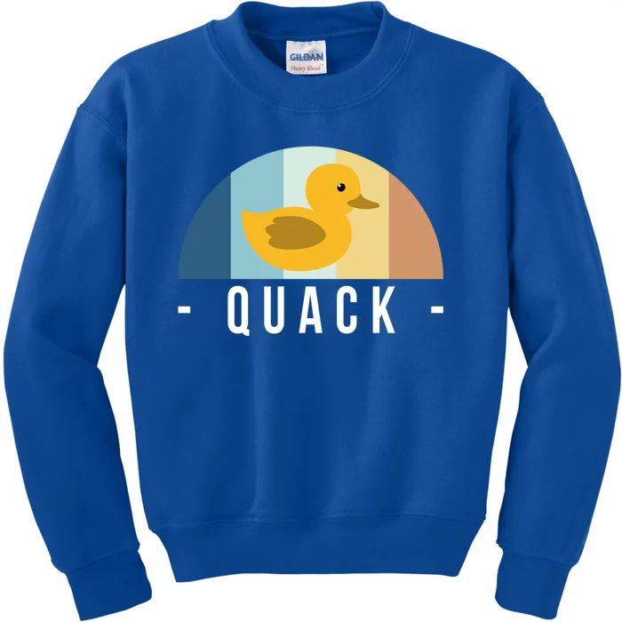 Vintage Retro Quack Rubber Duck Great Gift Kids Sweatshirt