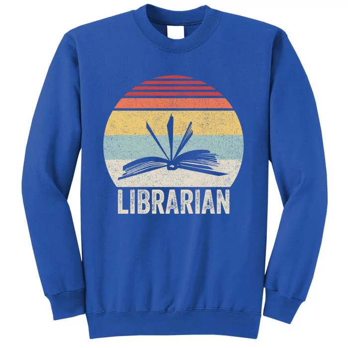 Vintage Retro Reading Book Librarian Book Lover Gift Funny Gift Tall Sweatshirt