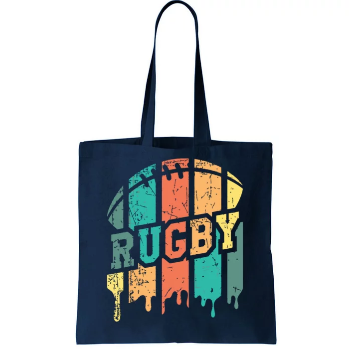 Vintage Retro Rugby Player Rugby Fan Rugby Coach Tote Bag