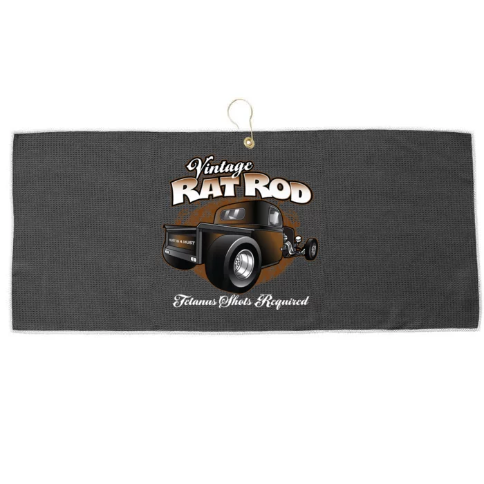 Vintage Rat Rod Pickup Truck Hot Rod Large Microfiber Waffle Golf Towel