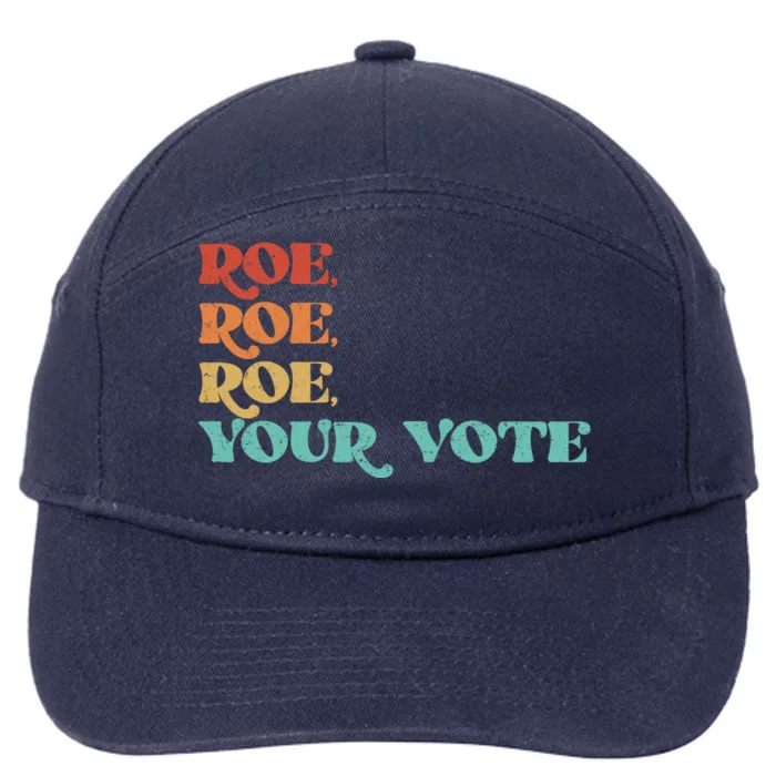 Vintage Roe Roe Roe Your Vote 7-Panel Snapback Hat