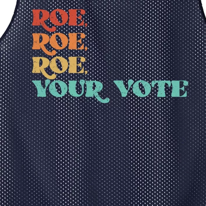 Vintage Roe Roe Roe Your Vote Mesh Reversible Basketball Jersey Tank