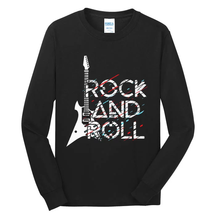 Vintage Retro Rock And Roll Tall Long Sleeve T-Shirt