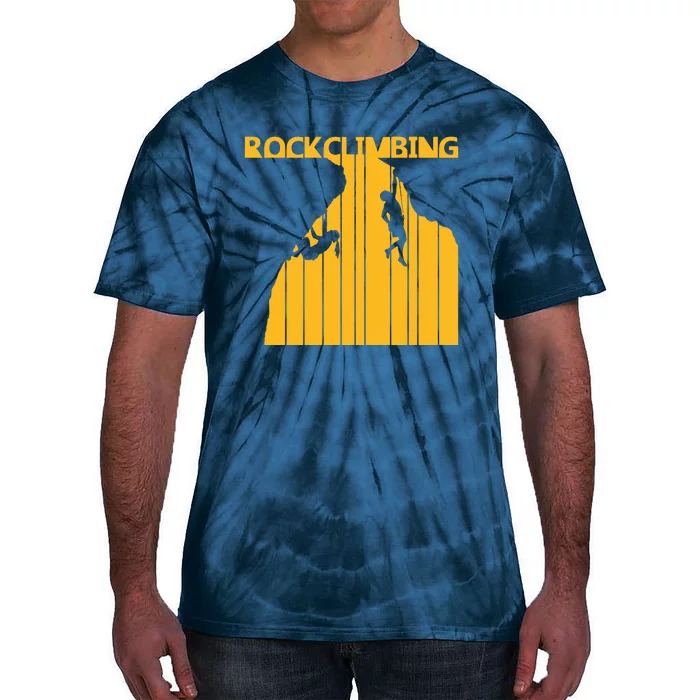 Vintage Retro Rock Climbing Gift Tie-Dye T-Shirt