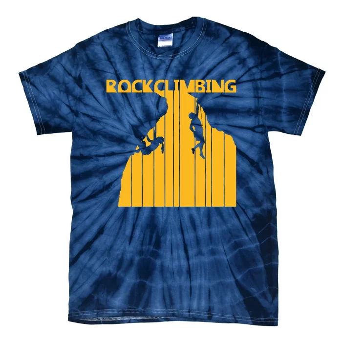 Vintage Retro Rock Climbing Gift Tie-Dye T-Shirt