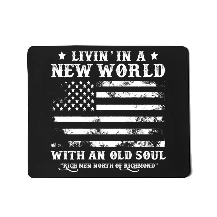 Vintage Retro Rich Men North Of Richmond Flag USA Mousepad