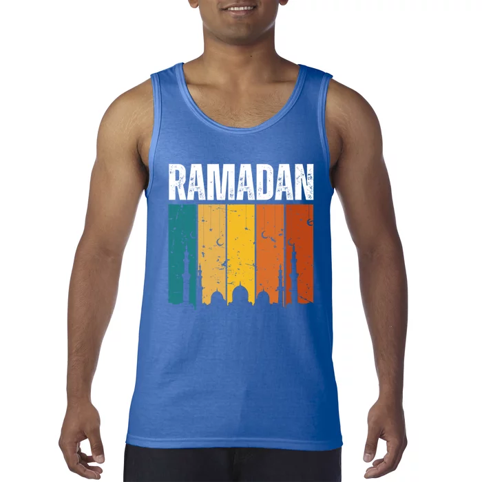 Vintage Ramadan Retro Ramadan Kareem Mubarak Gift Tank Top