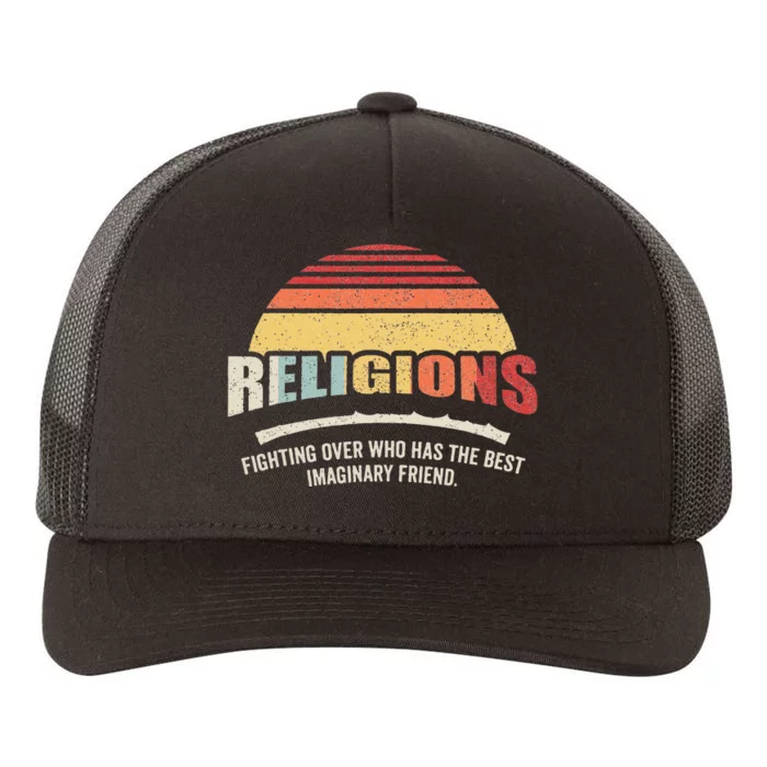 Vintage Retro Religions Sarcastic Def For Atheist Science Yupoong Adult 5-Panel Trucker Hat