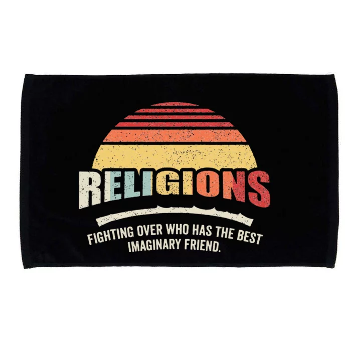 Vintage Retro Religions Sarcastic Def For Atheist Science Microfiber Hand Towel