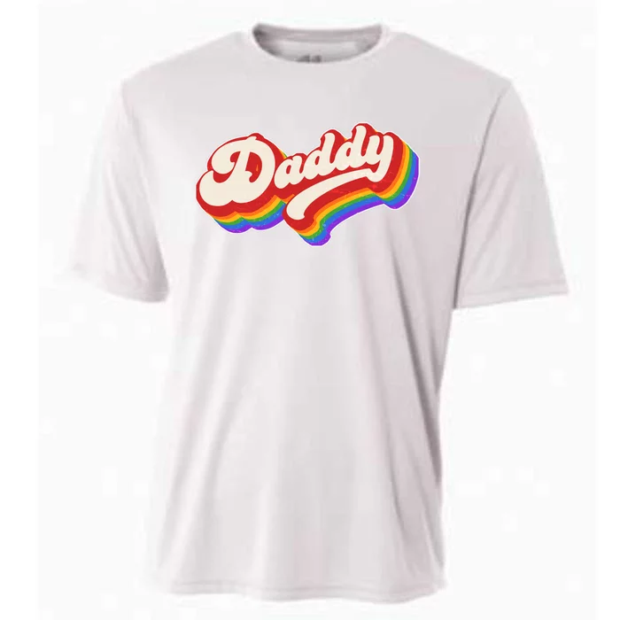 Vintage Retro Rainbow Daddy Cooling Performance Crew T-Shirt