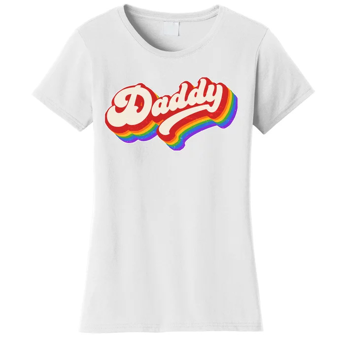 Vintage Retro Rainbow Daddy Women's T-Shirt