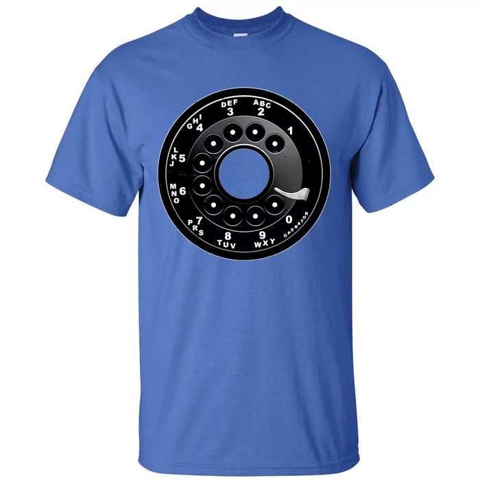 Vintage Retro Rotary Phone Dial Tall T-Shirt