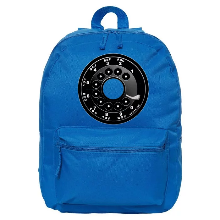 Vintage Retro Rotary Phone Dial 16 in Basic Backpack